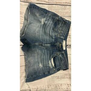 Signature by Levi Strauss Women High Rise Cut Off‎ Denim Shorts Size 12